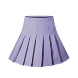 Solid Color Pleated Skirt Skirts Kawaii Babe 