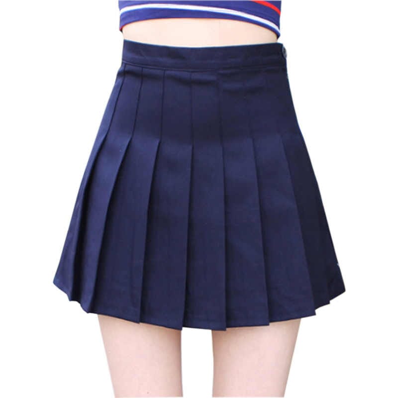 Solid Color Pleated Skirt Skirts Kawaii Babe 