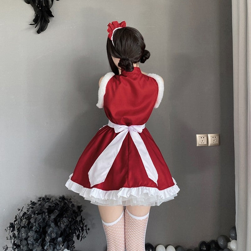 Christmas Red Maid Dress