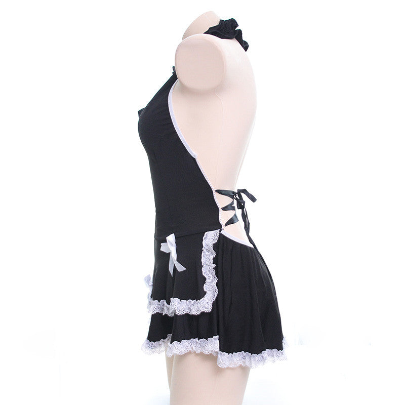 Sexy Lace Black Maid Dress