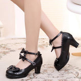 Ruffle Strap Bow Shoes SD00785 - SYNDROME - Cute Kawaii Harajuku Street Fashion Store