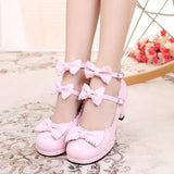 Ruffle Strap Bow Shoes SD00785 - SYNDROME - Cute Kawaii Harajuku Street Fashion Store