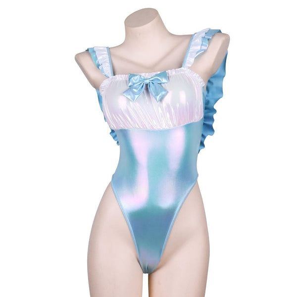 Blue Holographic Onesie - z1