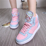 Fairy Kei Sanrio Pastel Little Twin Star Kiki And Lala Hi Top Sneaker Shoes Kawaii Harajuku Japan Fashion by Kawaii Babe