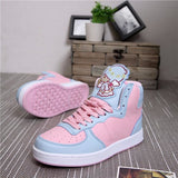 Fairy Kei Sanrio Pastel Little Twin Star Kiki And Lala Hi Top Sneaker Shoes Kawaii Harajuku Japan Fashion by Kawaii Babe