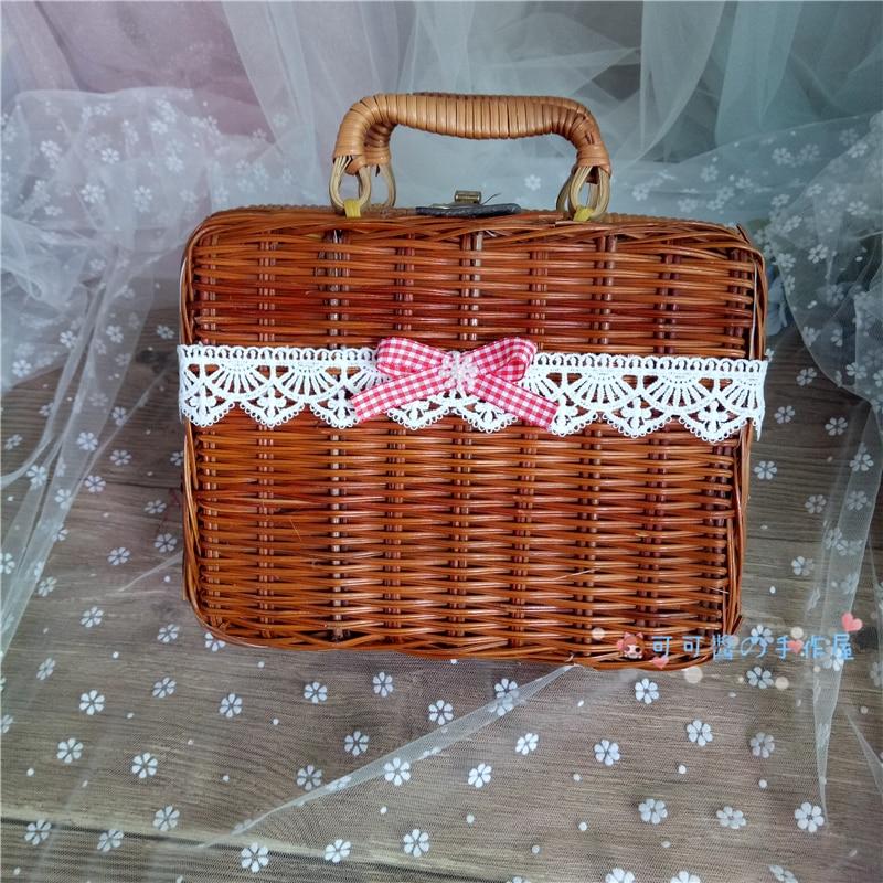 Wicker Strawberry Lolita Purse