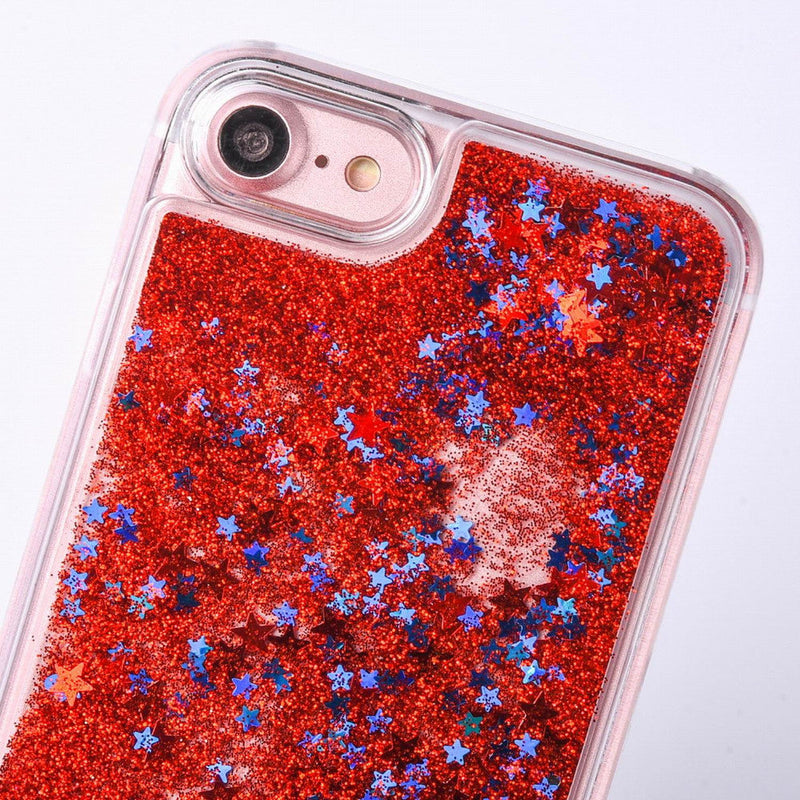 liquid glitter quicksand iphone cases see through invisible plastic rubber by kawaii babe