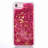 liquid glitter quicksand iphone cases see through invisible plastic rubber by kawaii babe